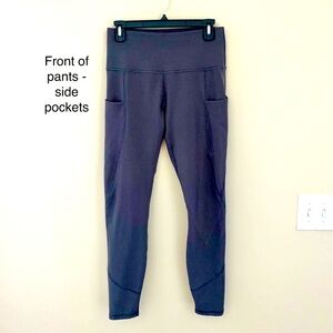 IF Feel leggings in grey. Side pockets. Size M. Small change pocket at waist.
